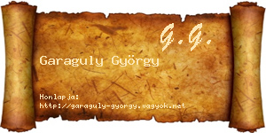 Garaguly György névjegykártya